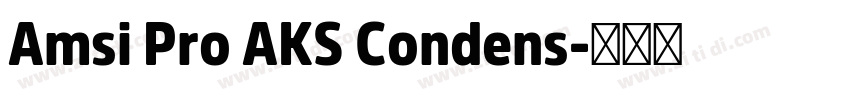 Amsi Pro AKS Condens字体转换
